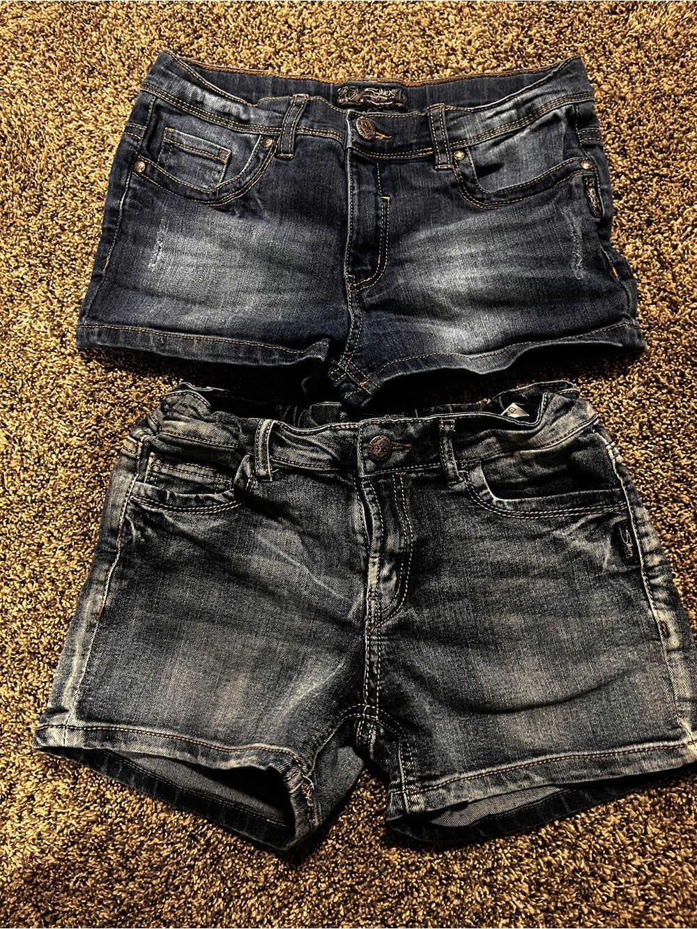 Silver Girls Sz 14 Denim Shorts